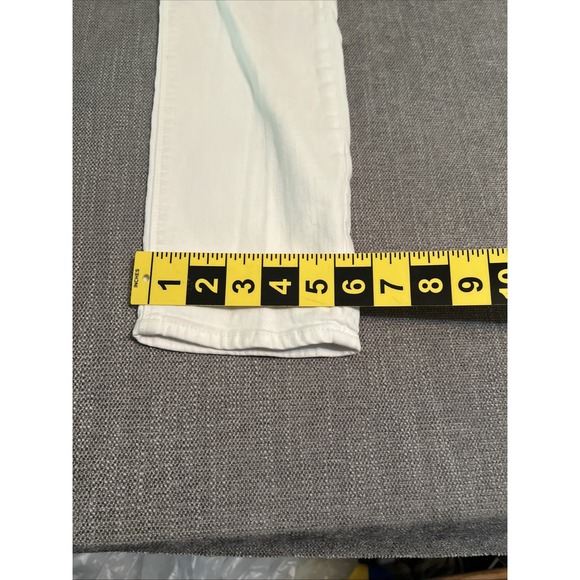Lucky Brand Lolita Capri Jeans Women 10 White Stretch Preppy Comfortable - Picture 10 of 13